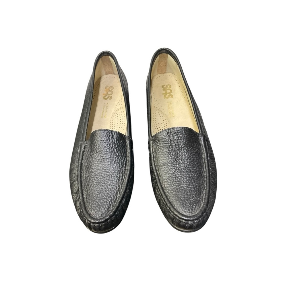 👞 SAS “Bout Time” Black Leather Loafers — Made in USA 🇺🇸 Comfort Classic